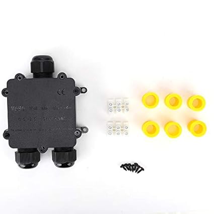 Junction Box, Good Sealing Fire and Flame Retardant Sun Protection Electrical Junction Box for Street Lights for Waterproof Equipment for Underwater Lights(Y type)