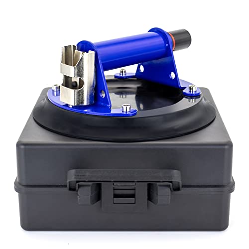 Ventosa de vidrio de 8 pulgadas for levantamiento de granito y vidrio, ventosa de vacío Elevador de vidrio al vacío con mango de metal y bomba ABS for granito, piedra, mármol, losa , Fuerte Succión