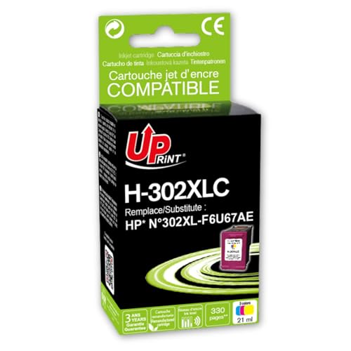 Cartouche Compatible Uprint pour 302XL (couleurs) F6U67AE