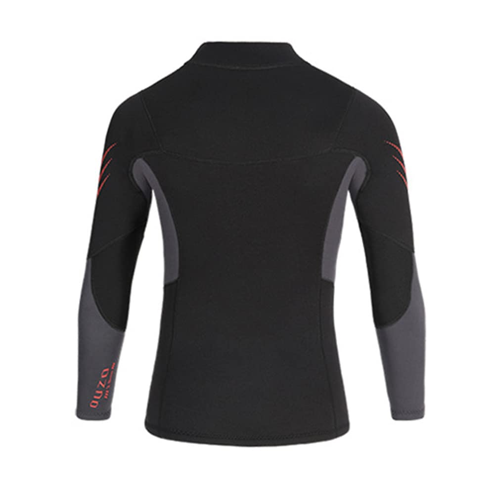 Męska kurtka neoprenowa 3MM Neopren Sonnenschutz Taucheranzug Top Schnorcheln Surf Stretch Frontreißverschluss Langarm Warme Bequeme Badeanzüge