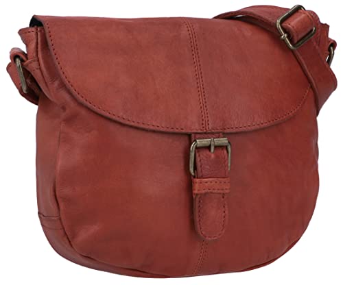 Gusti Candice Sac à main en cuir sac à bandoulière sac de fête sac à main sac pour festival sac de transport cuir, marron foncé, Taille unique