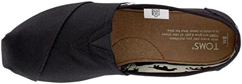 TOMS Women's Classic Alpargata Slip-On Shoe Black Canvas 11 M | Image 5