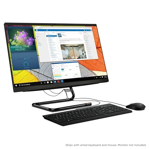 Image of Lenovo IdeaCentre AIO 3 All-in-One Desktop 23.8 inch FHD IPS Anti-Glare Intel Quad-core i3-10100T 32GB RAM 1TB SSD Win10 w /ICP Accessory