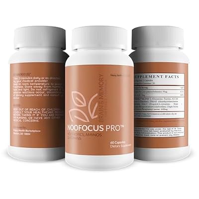 Memory Supplement - Brain & Memory Noofocus Pro - Our Best Brain Focus and Memory Supplements - Brain Supplements for Memory and Focus Nootropics - Memory Improvement Supplements - Memory Supplements