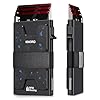 SEMORID Slim Aluminum Card Holder Wallet for Men, Durable Expandable Backplate, RFID Blocking Minimalist Metal Pop Up Wallet with Gift Box, Holds 12+ Cards Plus Cash