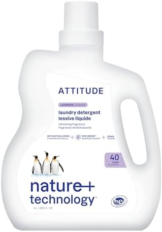 ATTITUDE Liquid Laundry Detergent, EWG Verified, HE Compatible, P...