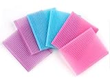 10 Pieces Colorful Magic Bangs Hair Sticker Square Nylon Hair Paste Pad Hair Fringe Fixed Clip Hairpin Care Tool for Makeup Accessories (Color Random, 7.7x 6.1cm/3x2.4inch)