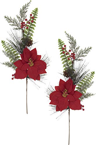 Flair Flower Weihnachtsstern Christstern Zweig Stielblumen...