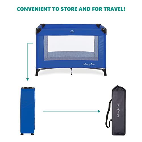 Dream On Me Nest Portable Play Yard With Carry Bag And Shoulder Strap, Royal Blue #TOP4