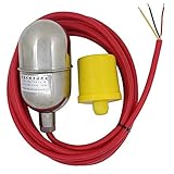  Sensor nivel de agua 180℃ maxima inox 304 316 con cable 2 3 4 5 6 8 10m - interruptor flotador 220v para deposito bomba sumergible piscina (Acero inoxidable 316, cable 10m)