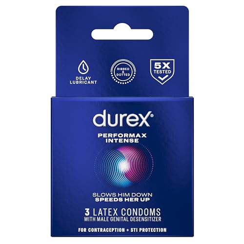 Durex Performax Intense Condom, 3 Count