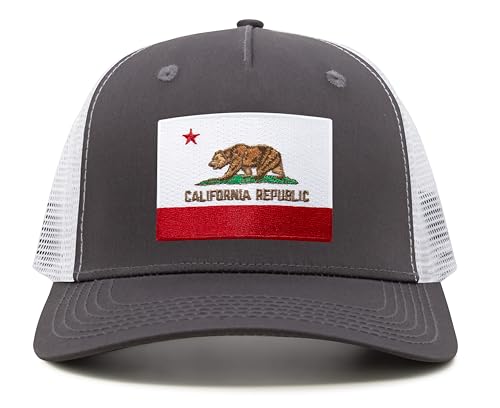 Image of International Tie State Hat for Men and Women, Adjustable Snapback Trucker Baseball Cap with Embroidered Patch