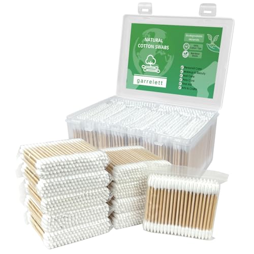 1000 Precision Tip Bamboo Cotton Swabs – Biodegradable & Organic