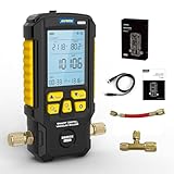 AUTOOL Digital Vacuum Gauge Set, Digital HVAC Vacuum Gauge, with Evacuation...