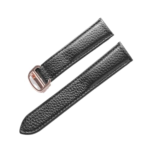 Bracelet de montre cuir litchi véritable compatible avec accessoires Tank London