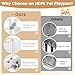 PETSITE 16-Panel Plastic Dog Playpen with Door, 32 Inch Tall Portable Shape-Customizable Pet Playpen Indoor Outdoor, Ideal for Small & Medium Dogs and Puppies, Easy to Assemble