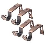 Photo Gallery gleavi 4 pezzi supporto per bastoni tende alluminio staffa da parete resistente marrone facile da installare e durevole accessorio per tende robuste Photo Gallery gleavi 4 pezzi supporto per bastoni tende alluminio staffa da parete resistente marrone facile da installare e durevole accessorio per tende robuste