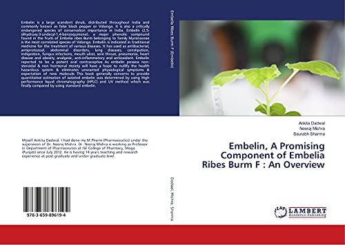 Embelin, A Promising Component of Embelia Ribes Burm F : An Overview