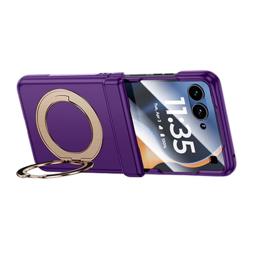 �K�p�Ώ�Motorola Razr 70 Ultra /70 Plus/70�p�P�[�X�A�S���ʕی�J�o�[�A��]�X�^���h�t���A�ϏՌ��V�F���A�����X�N���[���v���e�N�^�[,���F,70Plus