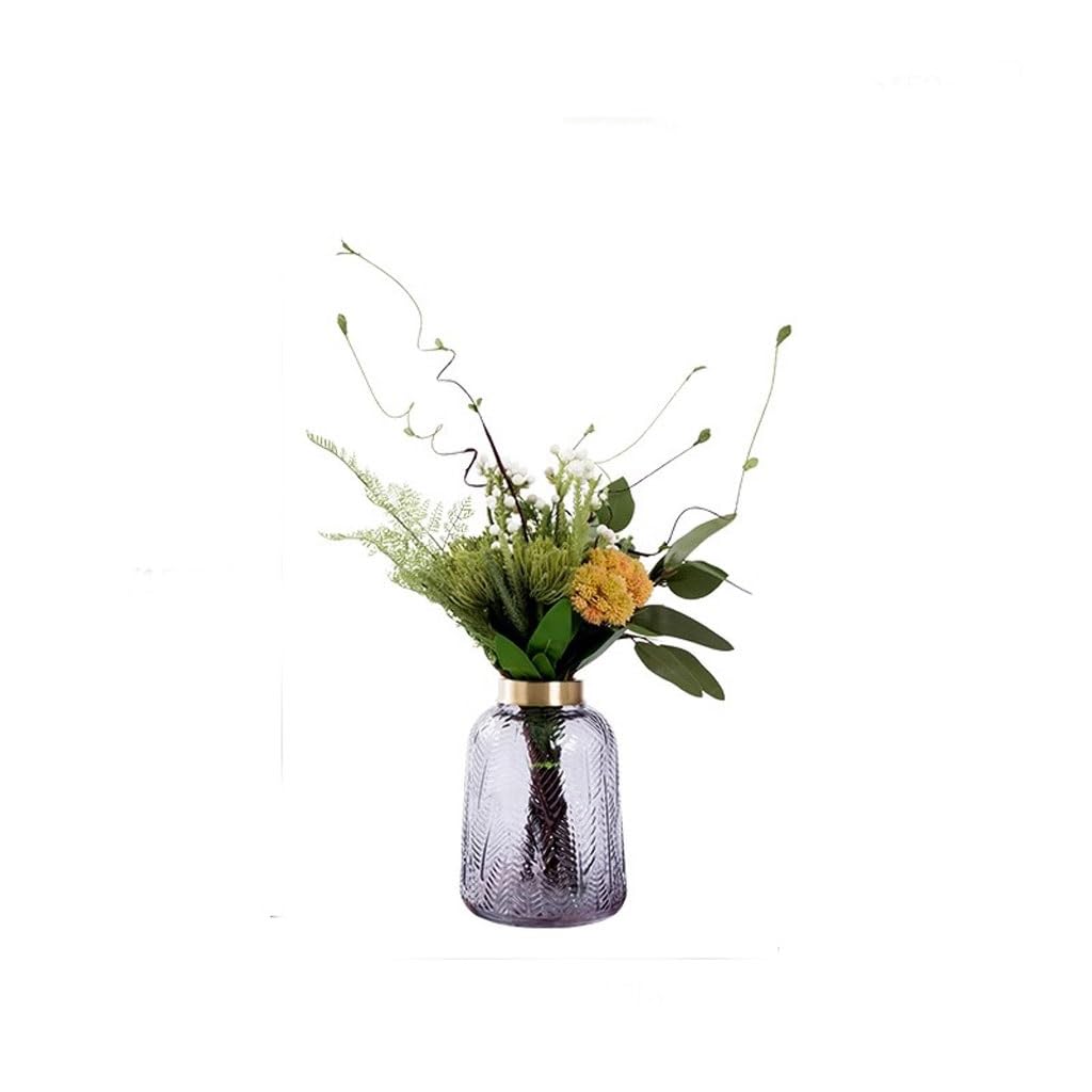 Fausse plante de bureau et composition florale moderne pour meuble TV