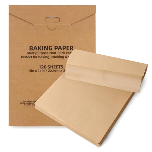 120 Pcs Parchment Paper Baking Sheets, 9