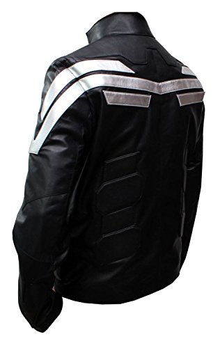 Captian Super Power Faux Leather America Jacket Movie Design Replica3