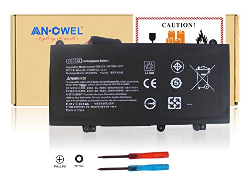 Angwel New SG03XL Laptop Battery for HP M7-U009DX 17t-U000 17-U011NR Notebook HSTNN-LB7F HSTNN-LB7E