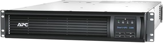 APC 2200VA Smart UPS with SmartConnect, SMT2200RM2UC Rack Mount UPS Battery Backup, Sinewave, AVR, 120V, Line Interactive Uninterruptible Power Supply with Ethernet Cable, Wire Ties & Cleaning Kit