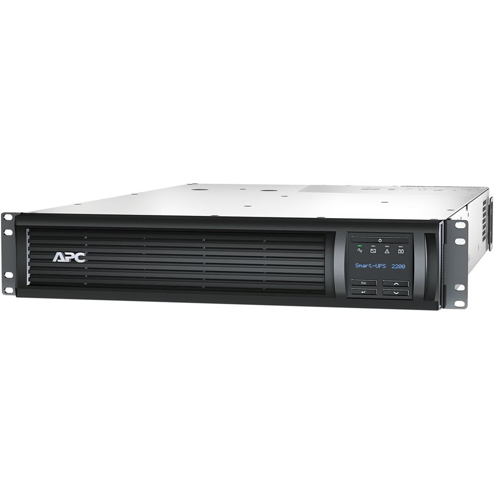 APC 2200VA Smart UPS with SmartConnect, SMT2200RM2UC Rack Mount UPS Battery Backup + Network Cable + Wire Ties