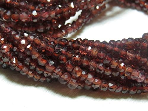 Grenat du Mozambique en fil de 14'' pour offrir un bijou fait main