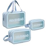 ❤HOCHWERTIGES MATERIAL: Kosmetiktasche aus hochwertigem PVC-Ledermaterial, die Oberfläche ist wasserabweisend und abwaschbar, leicht zu reinigen.