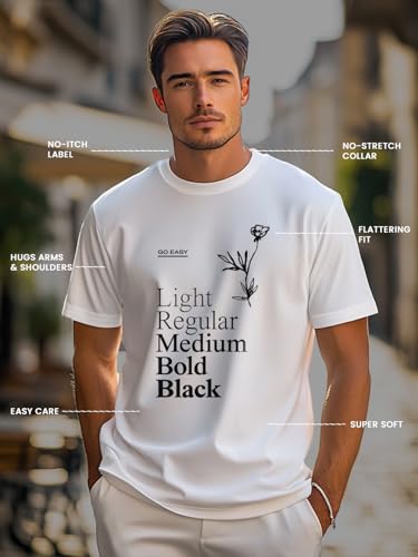 Image of Nobero Men's Regular Graphic Printed T-Shirt for Men | Soft Cotton | Classic Fit | Printed Casual Tshirt for Men