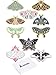 Janinka 10 Pcs Butterfly Enamel Pins Set Cute Enamel Backpack Lapel Pin Cool Horror Brooches for Steampunk Badge Jewelry(Chic Style)