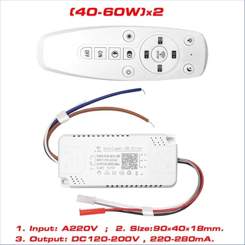 Alimentation LED 2.4G télécommande ruban bicolore 40W 60W