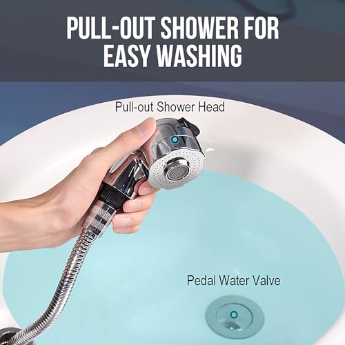 Masajeador Spa de Pies Acrílico con Burbujas y Vibración miniatura 4
