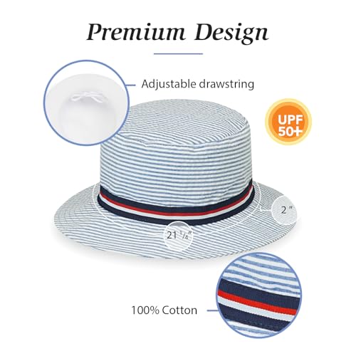 Wallaroo Hat Company – Children's Sawyer Sun Hat – Wide Brim Packable Hat with Adjustable Sizing and UPF 50+ Sun Protection4