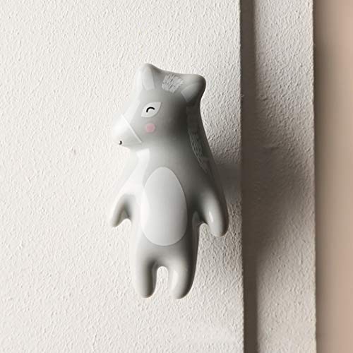 30Go Decorative Ceramic Hooks (Set Of 5) | Wall Hooks And Drawer Handles For Home Decor | Cute Cartoon Hooks For Kids' Rooms #TOP2