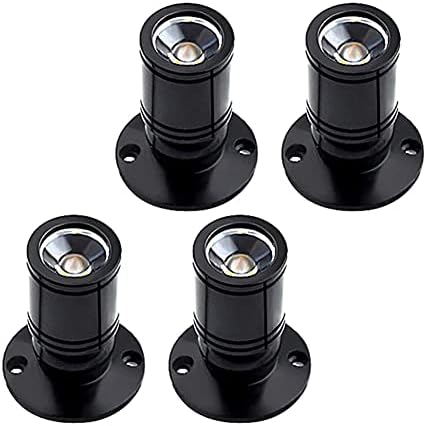 Small LED Spotlights 5 Pieces 3W Mini Led Spot, 360 ° Swiveling, 230V Aluminum Downlights Ceiling Spots for Closets, Corridors, Galleries, Shops, Wine Cabinet