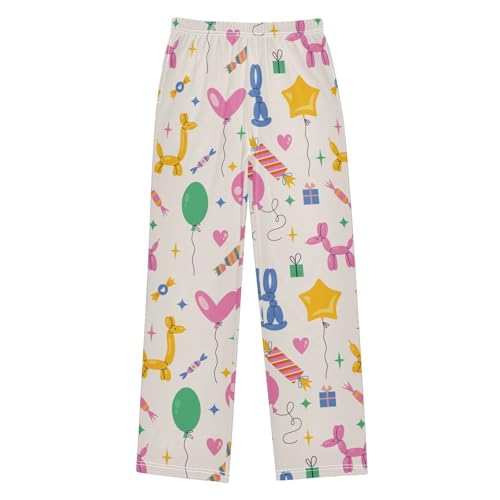 Inflatable Party Boys Pants Boys Athletic Pants Long Pant for Boywith Pockets Wide-Leg Size 6-14Y