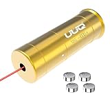 UUQ 12 Ga Bore Sight Red Dot Laser Boresighter 12 Gauge Bore sighter for Shotgun Rifle with 4 Batter