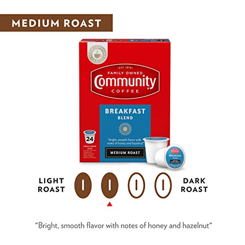 image for Community Coffee Breakfast Blend 144 Count Coffee Pods, Medium Roast, 