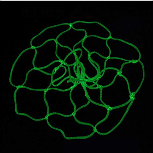 Graysky Heavy Duty Glow In The Dark Outdoor Basketball Net, Luminous Bright Green Nylon Glowing Hoop Rim Net For Standard Outside Basketball Hoop Basketball Rims, Kids Backboard And Rim #TOP2