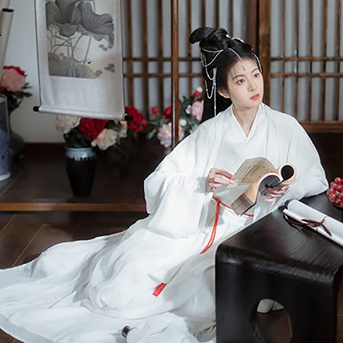 White Fairy Hanfu Dress Ancient Chinese Goddess Cosplay Costume (941# White, M) by Generic - Used condition - Image 5