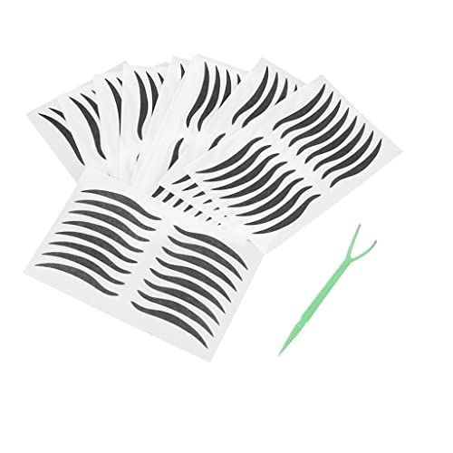 80 Pares Stickers Delineador Negro miniatura 3