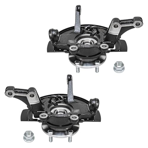 Image of Detroit Axle - 2.5L Front Knuckles Struts Kit for 2002-2006 Nissan Altima 2003 2004 2005 Knuckles with Wheel Bearing Hub Assembly Struts with Coil Spring Sway Bars Rear Shock Absorbers Replacement