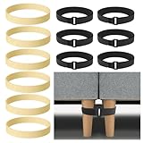HOWDIA 6 Pack Couch Connectors to Make Sectional Stay, Couch Rubber Bands & Velcro Straps Hooks Keep Sectional from Sliding Apart, Sofa Clips or 3 Piece Modular Sectional Sofa Legs Hold in Place
