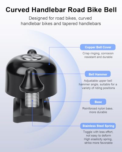 EQIIO 100dB Swivel Bike Bell