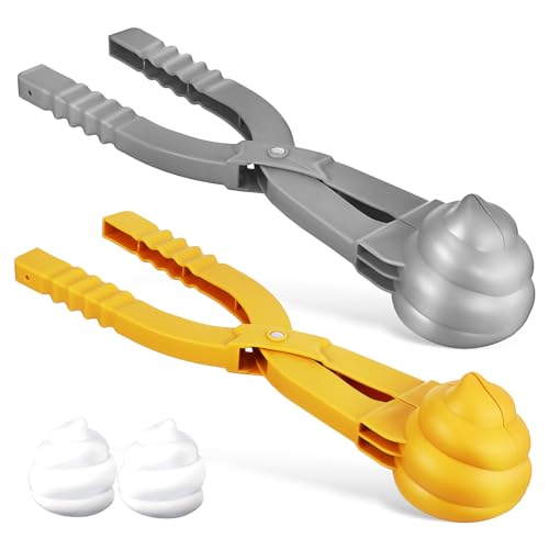 VANZACK 2 Stück Schneeballformer Clip für Schlamm mit Verlängertem Griff und Einzigartigem Design für Outdoor und Aktivitäten Zufällige Farbe Zufällige Farbe