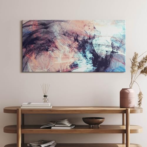 Tableau sur toile abstraite 100x50cm Wallfluent pour décoration murale