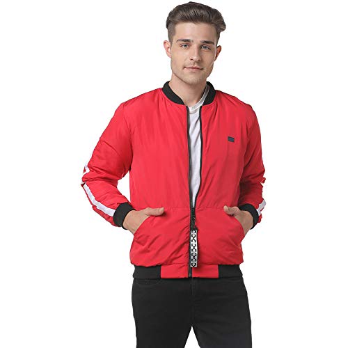 cahoot Men Red Zip Casual Jacket-picture-17